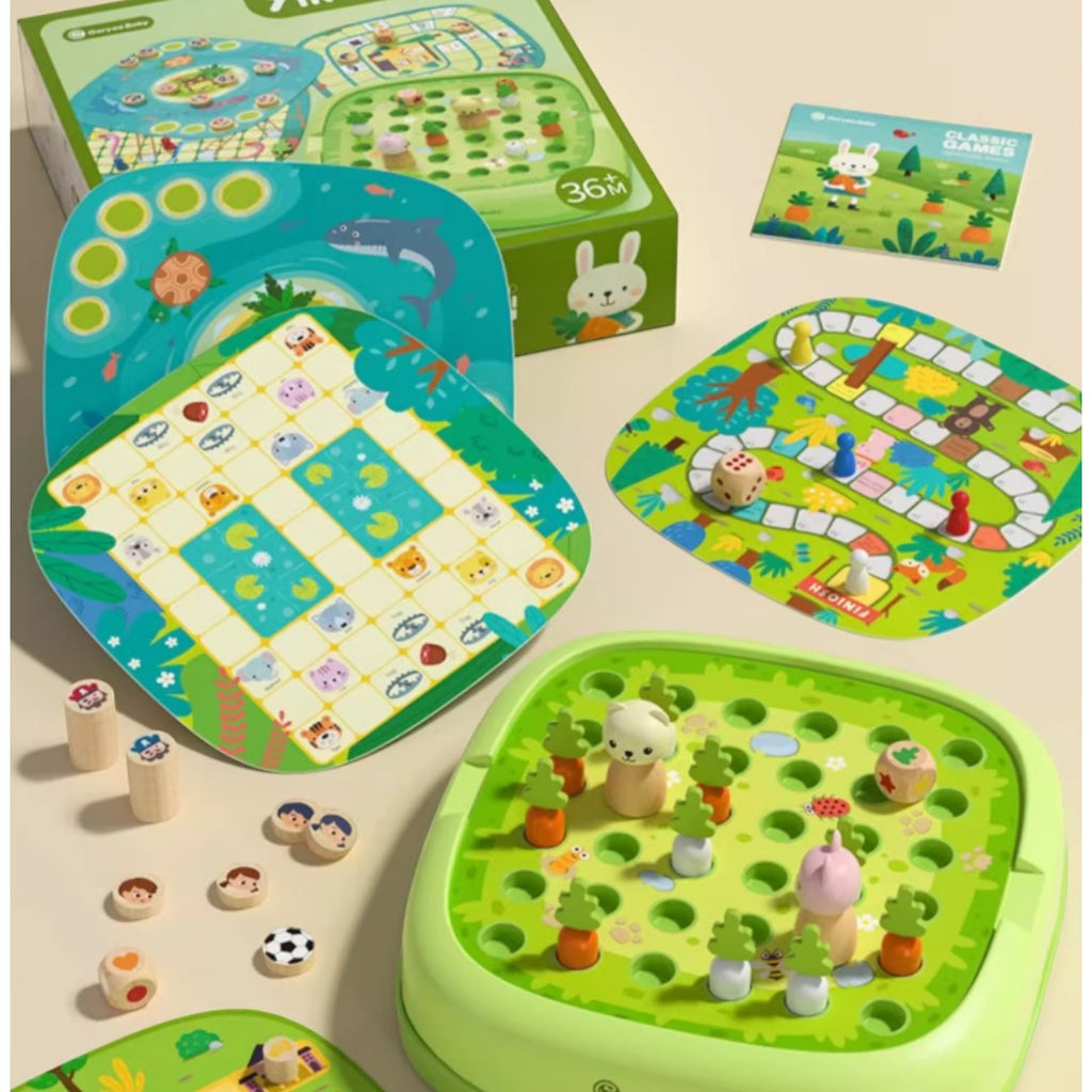 【觀塘自取】Goryeo Baby 桌遊寶盒9IN1親子桌遊遊戲-蒙特梭利玩具-Kidrise🧒🏻STEM香港教育玩具｜STEAM科學實驗玩具｜STEM幼兒教育玩具｜啟智早教玩具｜蒙特梭利教具