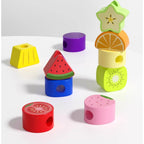 Goryeo Baby 木製蒙氏水果套柱穿繩-蒙特梭利玩具-Kidrise🧒🏻STEM香港教育玩具｜STEAM科學實驗玩具｜STEM幼兒教育玩具｜啟智早教玩具｜蒙特梭利教具