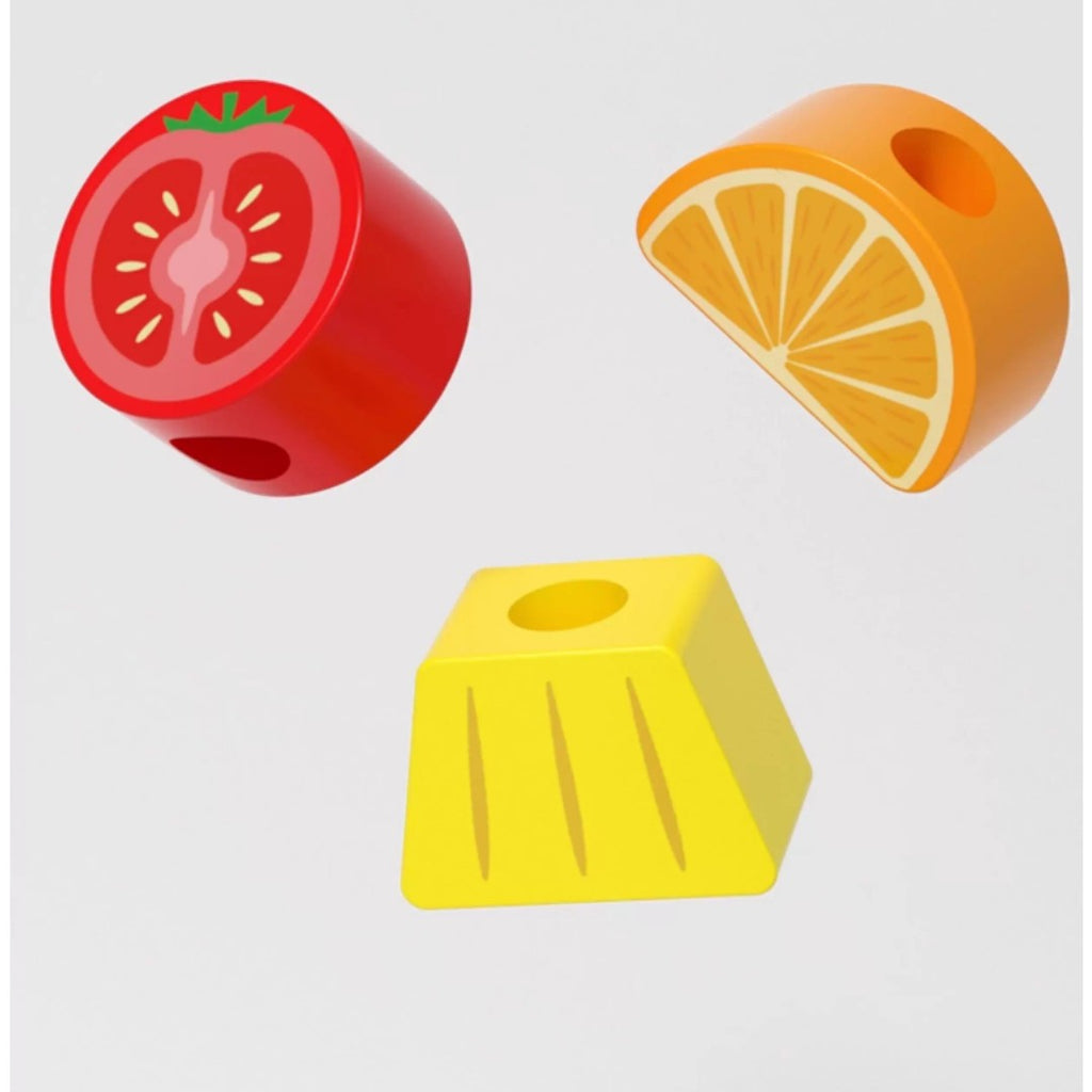 Goryeo Baby 木製蒙氏水果套柱穿繩-蒙特梭利玩具-Kidrise🧒🏻STEM香港教育玩具｜STEAM科學實驗玩具｜STEM幼兒教育玩具｜啟智早教玩具｜蒙特梭利教具