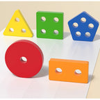 Goryeo Baby 木製蒙氏智力五套柱-蒙特梭利玩具-Kidrise🧒🏻STEM香港教育玩具｜STEAM科學實驗玩具｜STEM幼兒教育玩具｜啟智早教玩具｜蒙特梭利教具