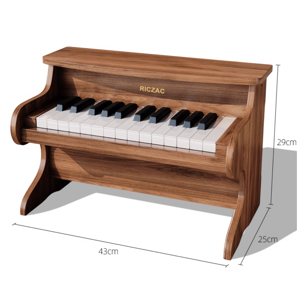 德國RICZAC 初學木質小鋼琴25鍵木質電子鋼琴-STEM玩具-Kidrise🧒🏻STEM香港教育玩具｜STEAM科學實驗玩具｜STEM幼兒教育玩具｜啟智早教玩具｜蒙特梭利教具