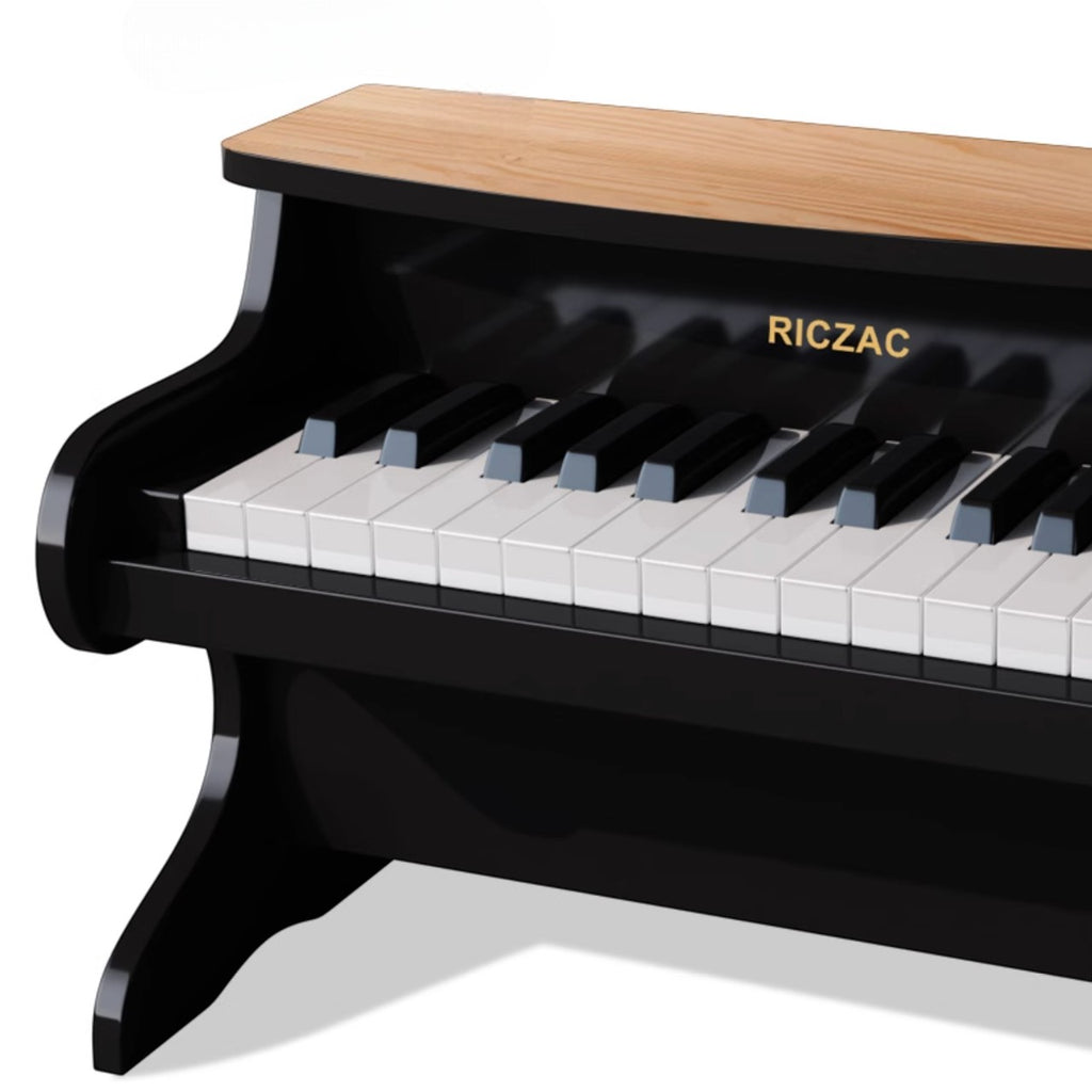 【觀塘自取】德國RICZAC 初學木質小鋼琴25鍵木質電子鋼琴(黑色)-STEM玩具-Kidrise🧒🏻STEM香港教育玩具｜STEAM科學實驗玩具｜STEM幼兒教育玩具｜啟智早教玩具｜蒙特梭利教具