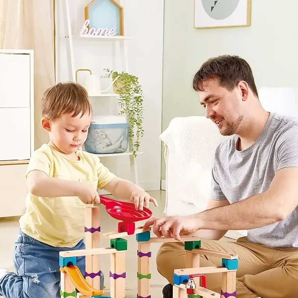 Hape E1100雙螺旋競速軌道滾珠遊戲-STEM玩具-Kidrise🧒🏻STEM香港教育玩具｜STEAM科學實驗玩具｜STEM幼兒教育玩具｜啟智早教玩具｜蒙特梭利教具