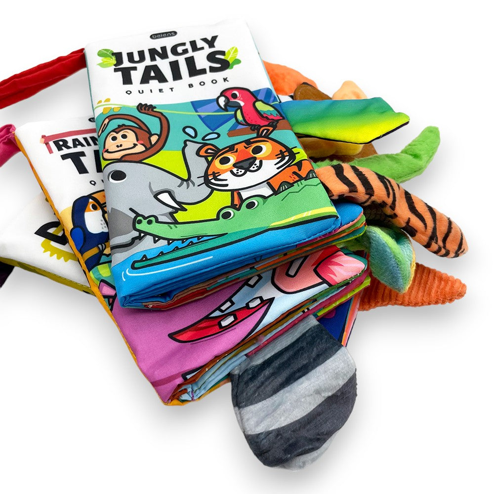 Beiens立體3D早教啟蒙寶寶布書 (叢林動物)-蒙特梭利玩具-Kidrise🧒🏻STEM香港教育玩具｜STEAM科學實驗玩具｜STEM幼兒教育玩具｜啟智早教玩具｜蒙特梭利教具