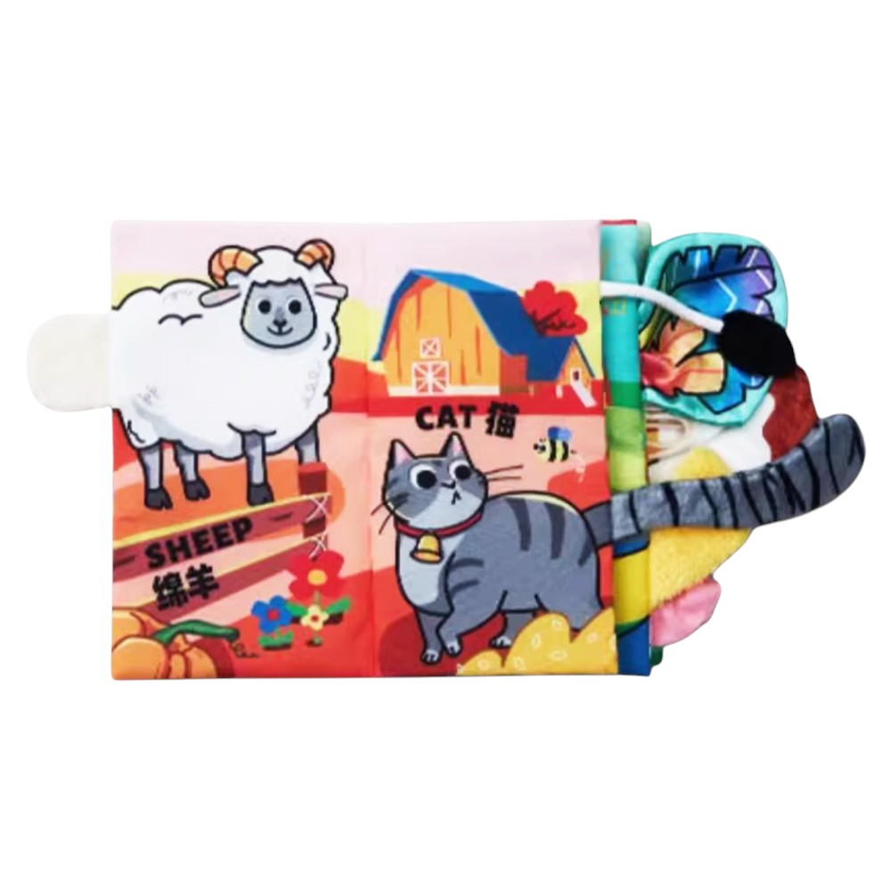 Beiens 3D Early Education Cloth Book for Babies (Farm Animals) Secondary image