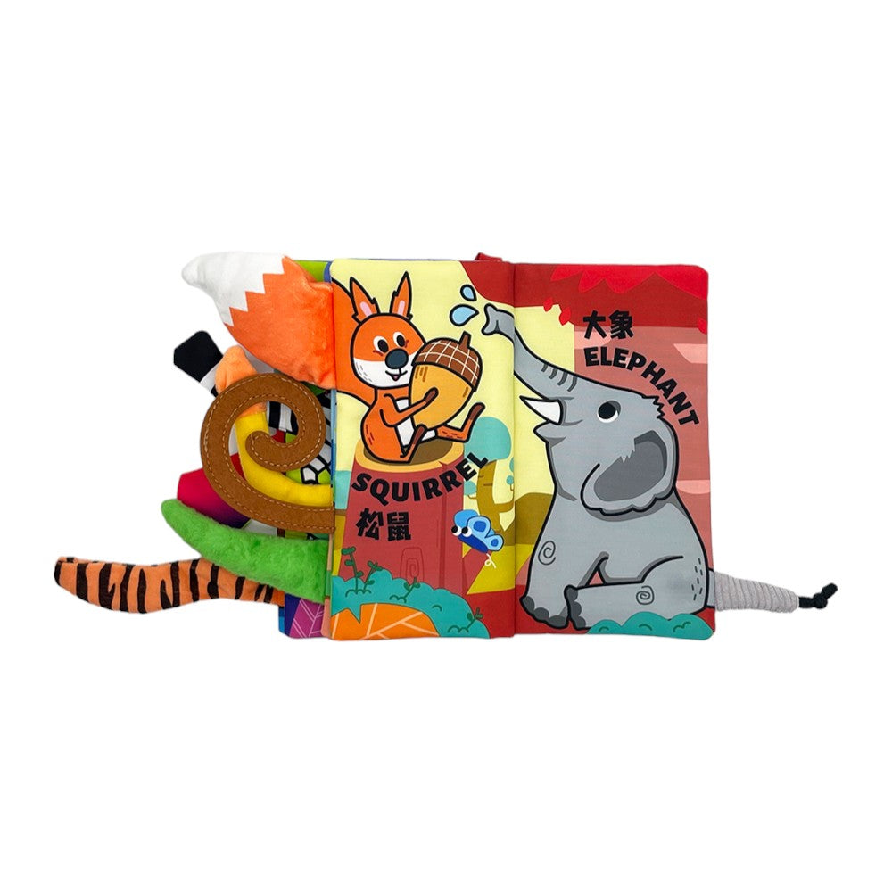 Beiens立體3D早教啟蒙寶寶布書 (叢林動物)-蒙特梭利玩具-Kidrise🧒🏻STEM香港教育玩具｜STEAM科學實驗玩具｜STEM幼兒教育玩具｜啟智早教玩具｜蒙特梭利教具