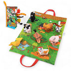 Jollybaby啟蒙早教寶寶便攜摺疊墊及布書套裝 (叢林動物)-蒙特梭利玩具-Kidrise🧒🏻STEM香港教育玩具｜STEAM科學實驗玩具｜STEM幼兒教育玩具｜啟智早教玩具｜蒙特梭利教具