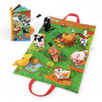 【觀塘自取】Jollybaby啟蒙早教寶寶便攜摺疊墊及布書套裝 (農場動物)-蒙特梭利玩具-Kidrise🧒🏻STEM香港教育玩具｜STEAM科學實驗玩具｜STEM幼兒教育玩具｜啟智早教玩具｜蒙特梭利教具