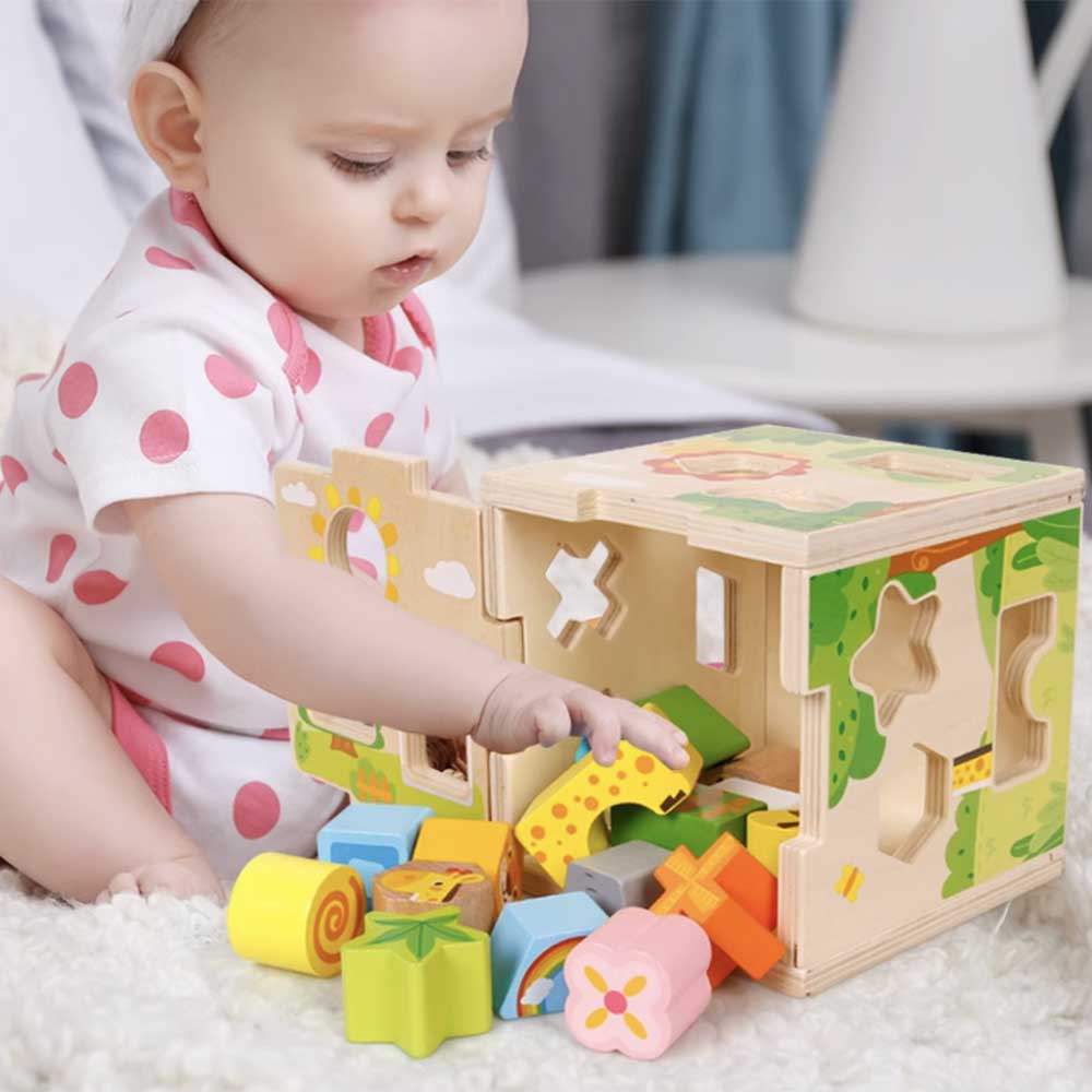 🧩木製幼兒啟蒙益智形狀智力盒👶早教教具-蒙特梭利玩具-Kidrise🧒🏻STEM香港教育玩具｜STEAM科學實驗玩具｜STEM幼兒教育玩具｜啟智早教玩具｜蒙特梭利教具