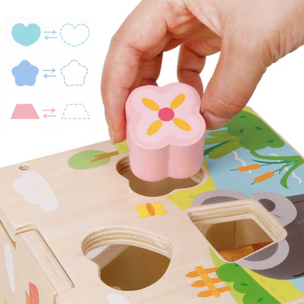 🧩木製幼兒啟蒙益智形狀智力盒👶早教教具-蒙特梭利玩具-Kidrise🧒🏻STEM香港教育玩具｜STEAM科學實驗玩具｜STEM幼兒教育玩具｜啟智早教玩具｜蒙特梭利教具