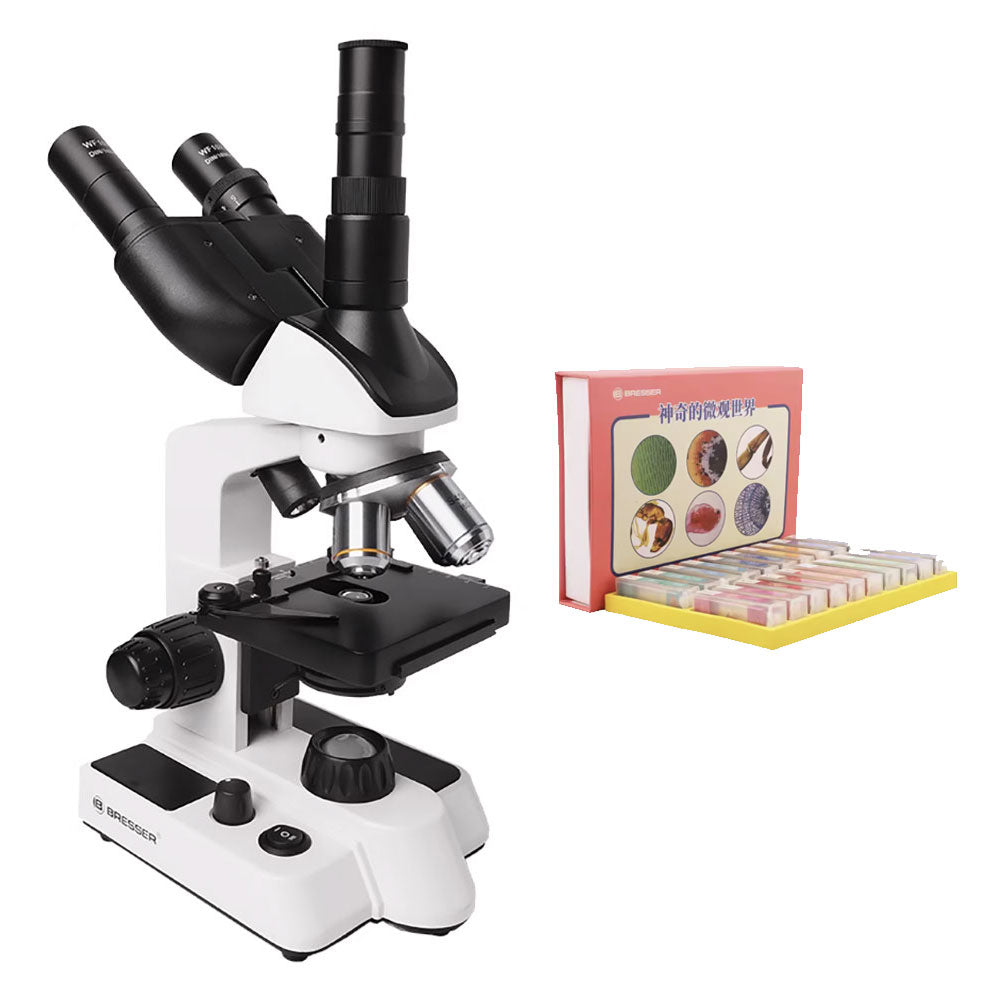 德國BRESSER 1200倍雙目鏡+TV筒顯微鏡-STEM玩具-Kidrise🧒🏻STEM香港教育玩具｜STEAM科學實驗玩具｜STEM幼兒教育玩具｜啟智早教玩具｜蒙特梭利教具