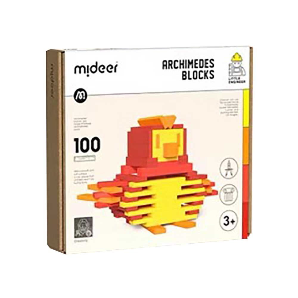 Mideer松木製DIY🧩創意拼塔長STEAM工程積木(100塊)-STEM玩具-Kidrise🧒🏻STEM香港教育玩具｜STEAM科學實驗玩具｜STEM幼兒教育玩具｜啟智早教玩具｜蒙特梭利教具