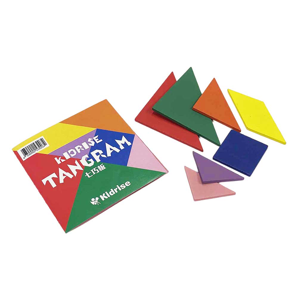Kidrise 經典形七巧板 Tangram (木製圖案積木蒙特梭利玩具 | 9 x 9cm)-STEM玩具-Kidrise🧒🏻STEM香港教育玩具｜STEAM科學實驗玩具｜STEM幼兒教育玩具｜啟智早教玩具｜蒙特梭利教具