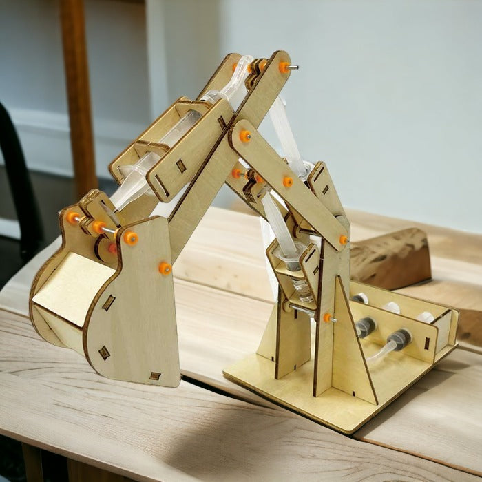 Kidrise STEM teaching wooden model toys | Hydraulic excavator wooden model toys Secondary image