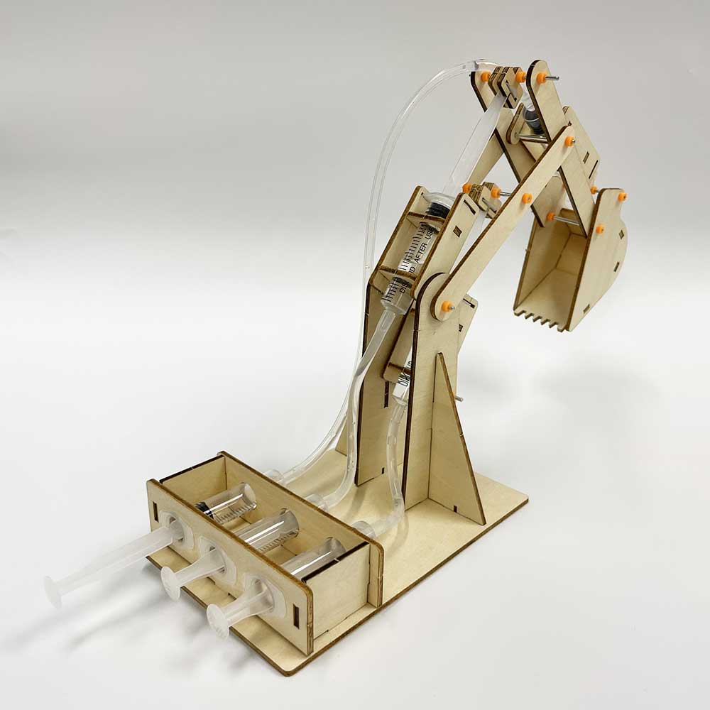 Kidrise STEM教學木模型玩具｜液壓挖掘機木模型玩具-STEM玩具-Kidrise🧒🏻STEM香港教育玩具｜STEAM科學實驗玩具｜STEM幼兒教育玩具｜啟智早教玩具｜蒙特梭利教具