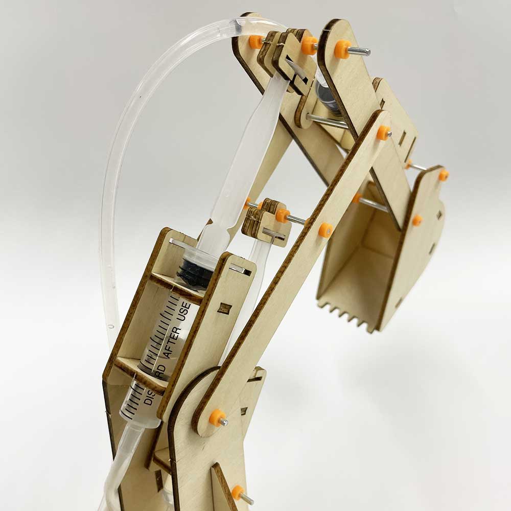 Kidrise STEM教學木模型玩具｜液壓挖掘機木模型玩具-STEM玩具-Kidrise🧒🏻STEM香港教育玩具｜STEAM科學實驗玩具｜STEM幼兒教育玩具｜啟智早教玩具｜蒙特梭利教具