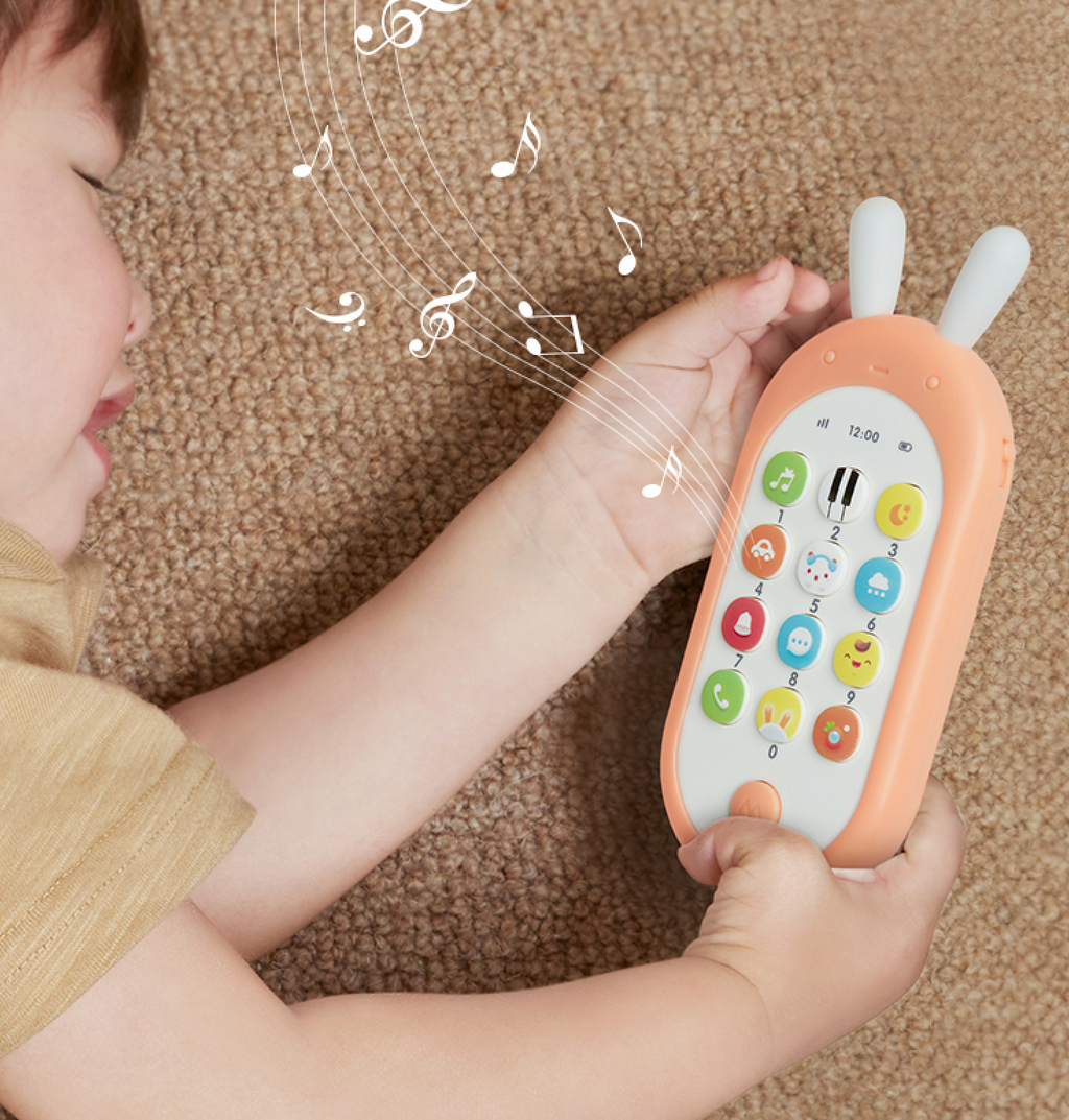 beiens嬰兒寶寶早期教育音樂可咬仿真手機玩具 (半歲或以上適用)-STEM玩具-Kidrise🧒🏻STEM香港教育玩具｜STEAM科學實驗玩具｜STEM幼兒教育玩具｜啟智早教玩具｜蒙特梭利教具