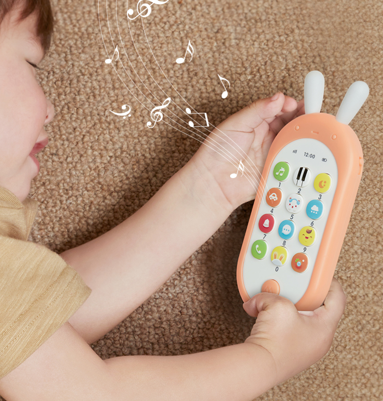 beiens嬰兒寶寶早期教育音樂可咬仿真手機玩具 (半歲或以上適用)-STEM玩具-Kidrise🧒🏻STEM香港教育玩具｜STEAM科學實驗玩具｜STEM幼兒教育玩具｜啟智早教玩具｜蒙特梭利教具