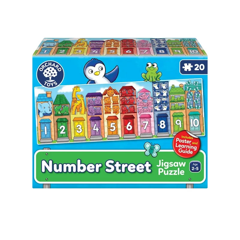 Orchard Toys Number Street 數字街道｜1–10 數字 20 片拼圖