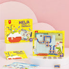 Pinwheel "Where's My Water?" Logic Thinking Path Planning Board Game (Kids' Educational Wooden Toy)