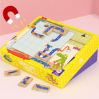 Pinwheel "Where's My Water?" Logic Thinking Path Planning Board Game (Kids' Educational Wooden Toy)