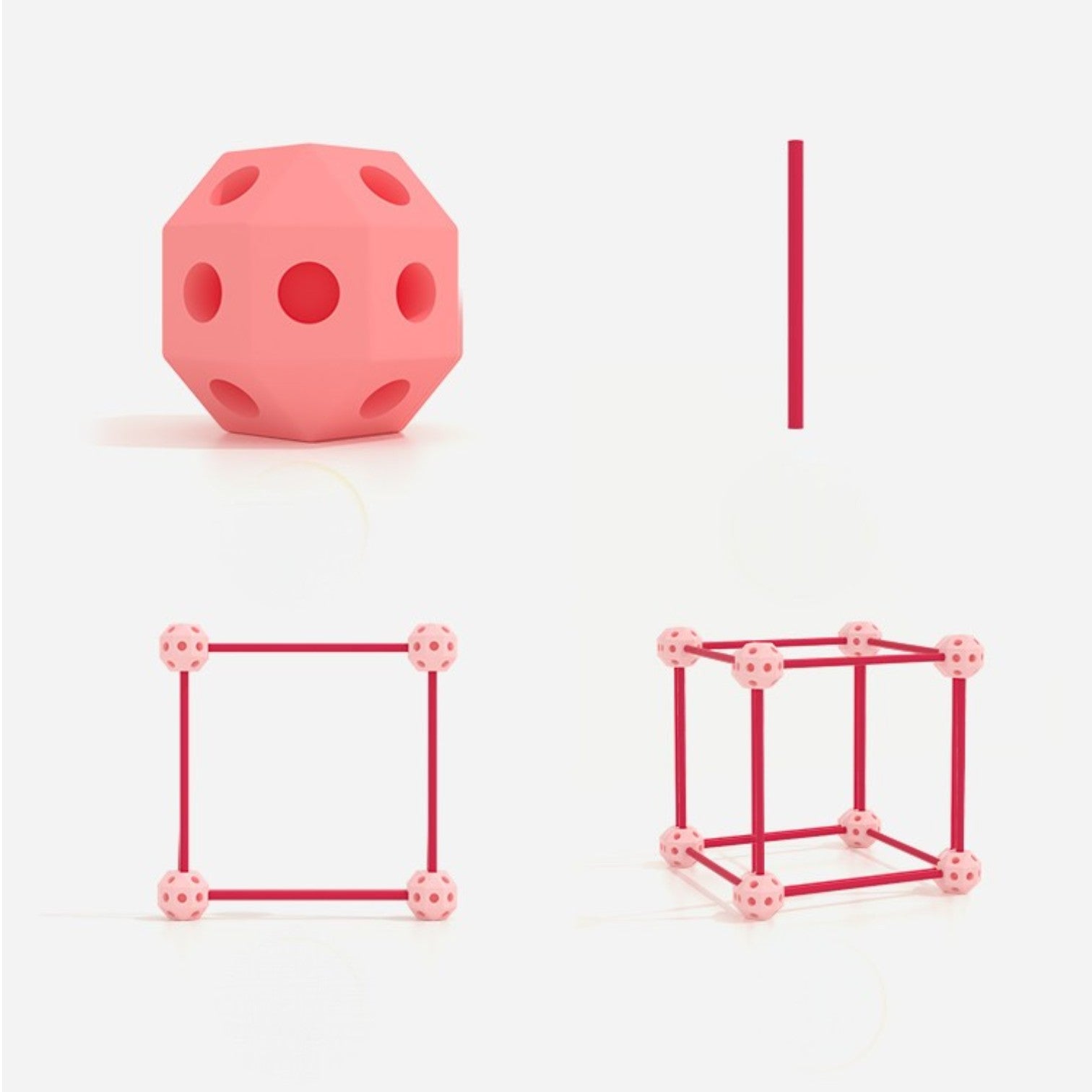 Pinwheel 小小幾何構建師 大型立體空間建築積木玩具 (附收納袋)