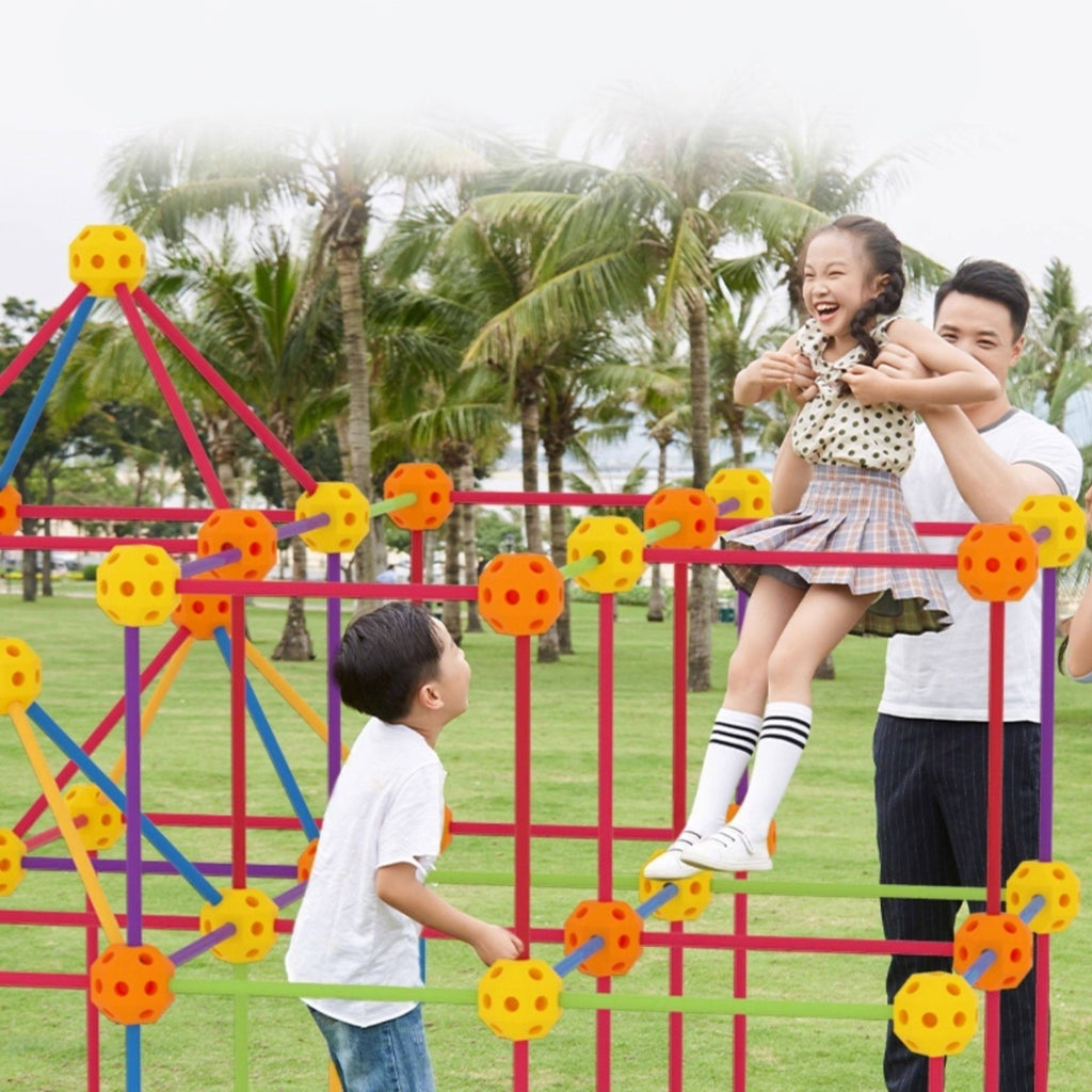 Pinwheel 小小幾何構建師 大型立體空間建築積木玩具 (附收納袋)