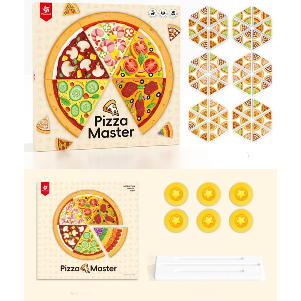 Pinwheel Pizza Master Matching Game - Educational Tabletop Game for Kids (2-4 Players)
