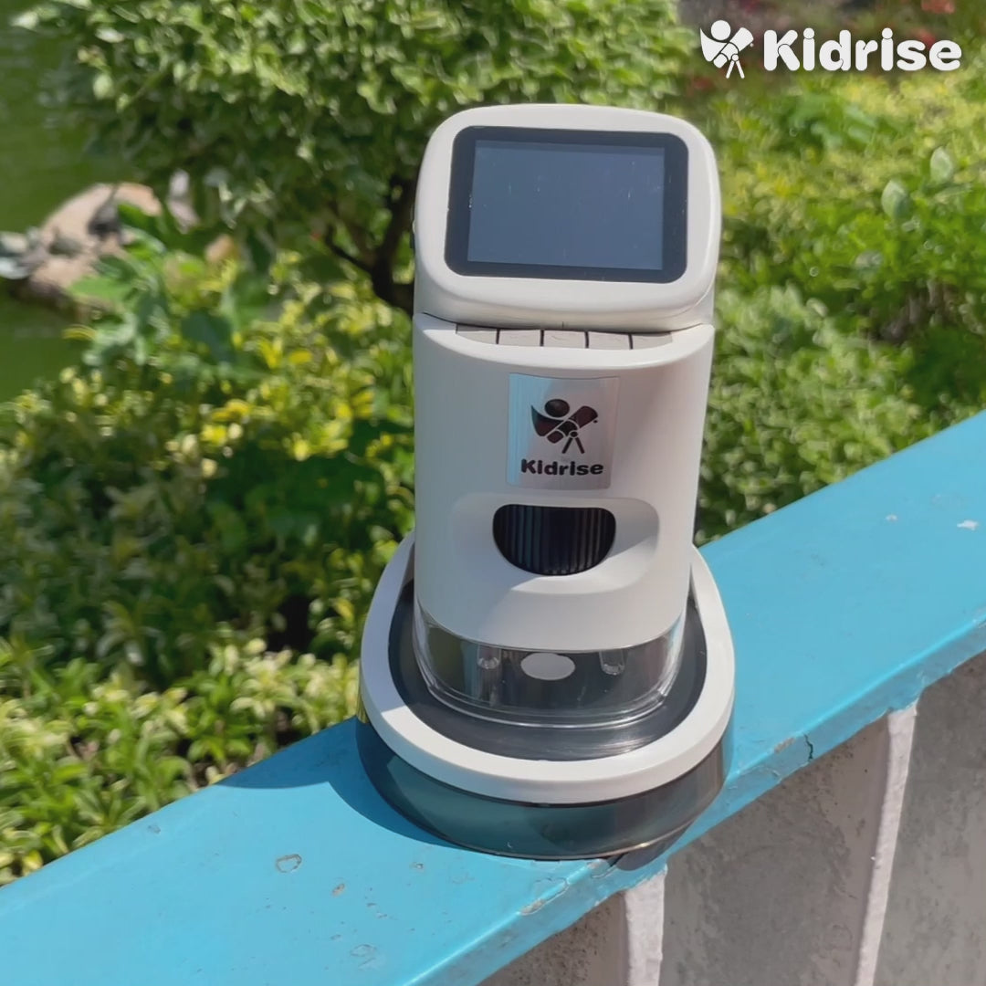 Kidrise 1000x LED Screen Digital Microscope for Children (Photo and Video Recording Available, Connects to 4GB SD Card)