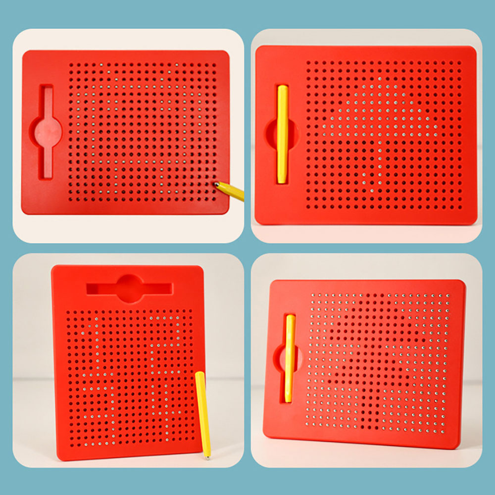 YM Children's Montessori Early Education Magnetic Bead Drawing Board (Large Drawing Board with 748 Magnetic Beads) Secondary image