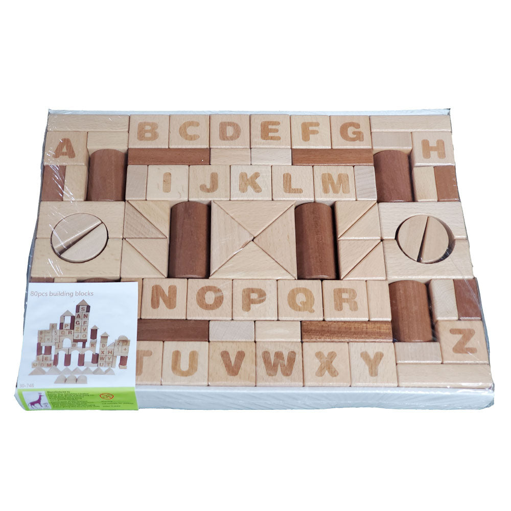 Galaxy Way 30-748 英文數字幼兒積木 (80塊積木) 副圖