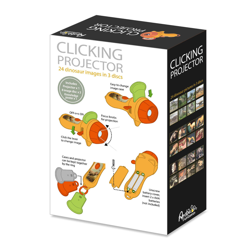 Ambo Funtamin 恐龍投影電筒 (按鍵式)-STEM玩具-Kidrise🧒🏻STEM香港教育玩具｜STEAM科學實驗玩具｜STEM幼兒教育玩具｜啟智早教玩具｜蒙特梭利教具