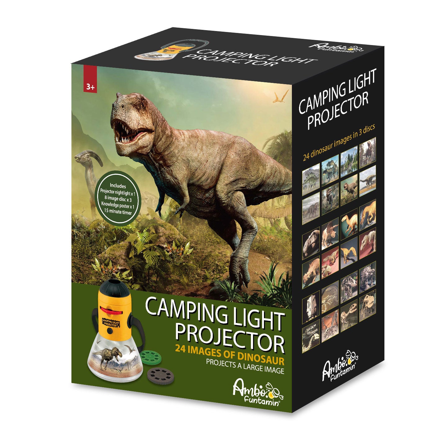 Ambo Funtamin 恐龍投影露營燈-STEM玩具-Kidrise🧒🏻STEM香港教育玩具｜STEAM科學實驗玩具｜STEM幼兒教育玩具｜啟智早教玩具｜蒙特梭利教具 主圖