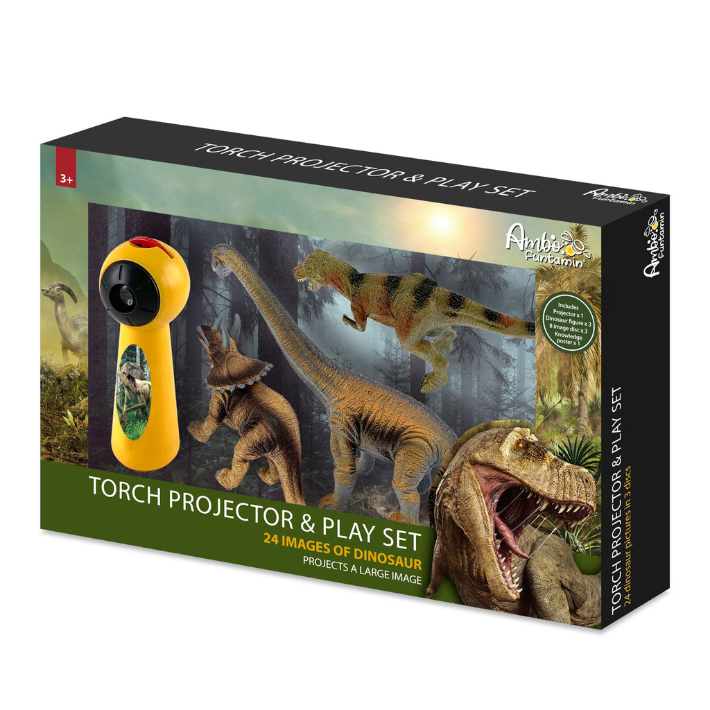 Ambo Funtamin 恐龍公仔＋恐龍投影電筒-STEM玩具-Kidrise🧒🏻STEM香港教育玩具｜STEAM科學實驗玩具｜STEM幼兒教育玩具｜啟智早教玩具｜蒙特梭利教具