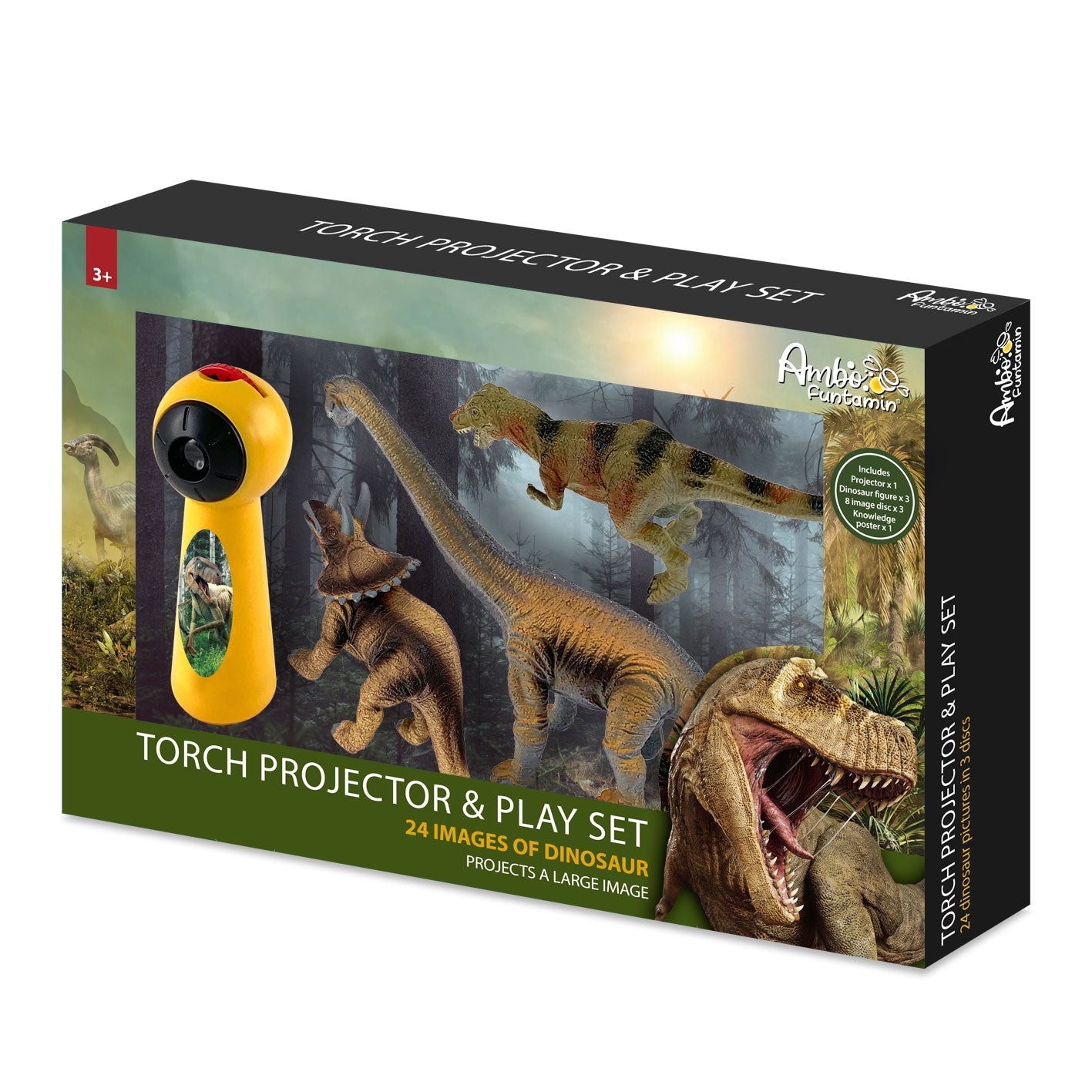 Ambo Funtamin 恐龍公仔＋恐龍投影電筒-STEM玩具-Kidrise🧒🏻STEM香港教育玩具｜STEAM科學實驗玩具｜STEM幼兒教育玩具｜啟智早教玩具｜蒙特梭利教具