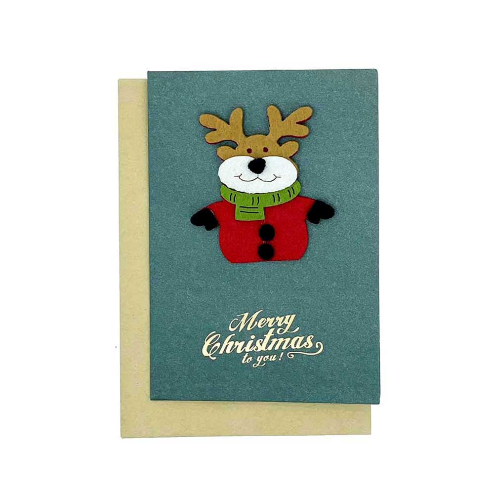 送禮高級聖誕賀卡 (聖誕馴鹿款式)-增值服務-Kidrise🧒🏻STEM香港教育玩具｜STEAM科學實驗玩具｜STEM幼兒教育玩具｜啟智早教玩具｜蒙特梭利教具 Main image