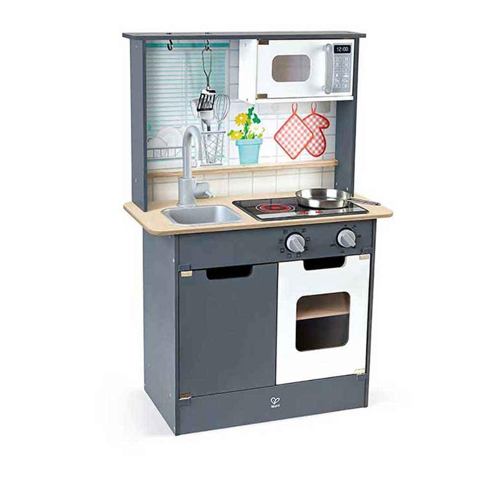 Hape E3166木製聲光電玩小廚房煮飯仔🍳STEM玩具-STEM玩具-Kidrise🧒🏻STEM香港教育玩具｜STEAM科學實驗玩具｜STEM幼兒教育玩具｜啟智早教玩具｜蒙特梭利教具