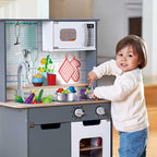 Hape E3166木製聲光電玩小廚房煮飯仔🍳STEM玩具-STEM玩具-Kidrise🧒🏻STEM香港教育玩具｜STEAM科學實驗玩具｜STEM幼兒教育玩具｜啟智早教玩具｜蒙特梭利教具