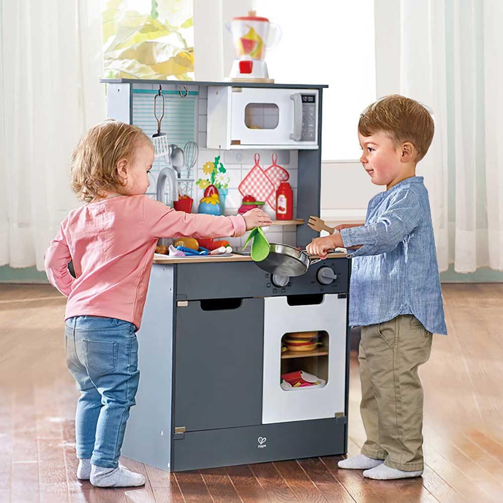 Hape E3166木製聲光電玩小廚房煮飯仔🍳STEM玩具-STEM玩具-Kidrise🧒🏻STEM香港教育玩具｜STEAM科學實驗玩具｜STEM幼兒教育玩具｜啟智早教玩具｜蒙特梭利教具