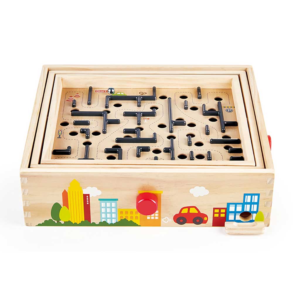 Hape E8355木製走珠超級迷宮-STEM玩具-Kidrise🧒🏻STEM香港教育玩具｜STEAM科學實驗玩具｜STEM幼兒教育玩具｜啟智早教玩具｜蒙特梭利教具