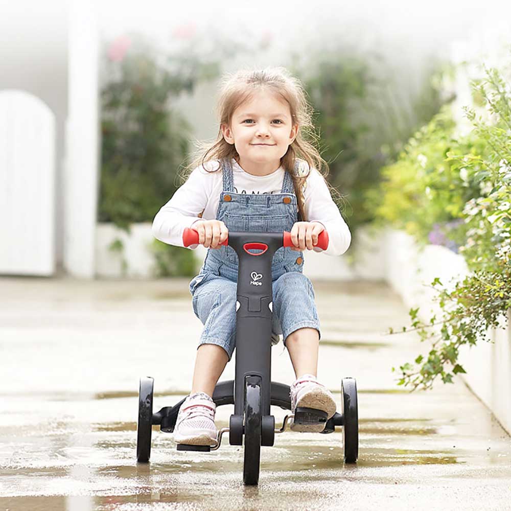 Hape E8469多功能摺疊🚴‍♂️幼兒三合一平衡單車(紅綠色)-STEM玩具-Kidrise🧒🏻STEM香港教育玩具｜STEAM科學實驗玩具｜STEM幼兒教育玩具｜啟智早教玩具｜蒙特梭利教具