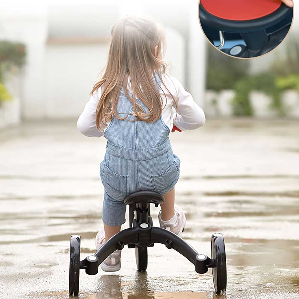 Hape E8469多功能摺疊🚴‍♂️幼兒三合一平衡單車(紅綠色)-STEM玩具-Kidrise🧒🏻STEM香港教育玩具｜STEAM科學實驗玩具｜STEM幼兒教育玩具｜啟智早教玩具｜蒙特梭利教具