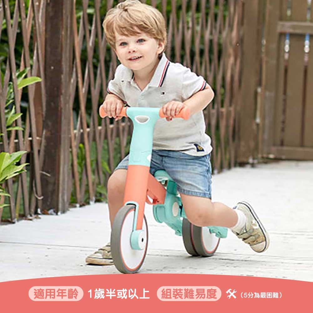 Hape E8469多功能摺疊🚴‍♂️幼兒三合一平衡單車(紅綠色) 副圖