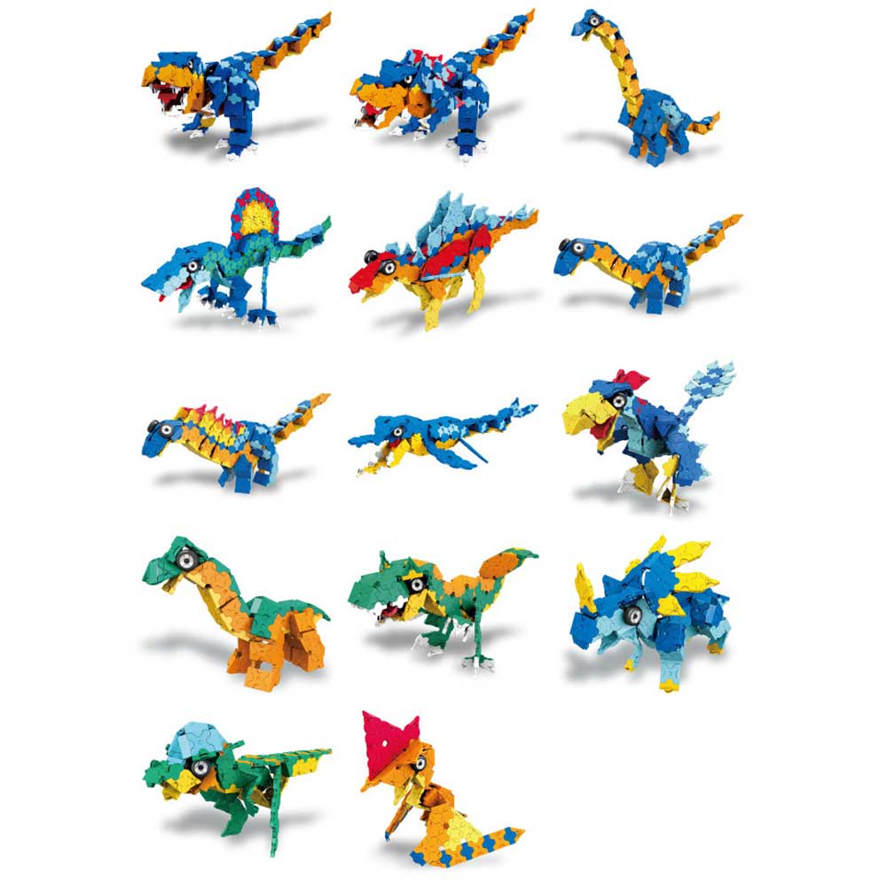 日本LaQ兒童益智拼裝積木玩具(Dino Kingdom 恐龍王國｜980片)-STEM玩具-Kidrise🧒🏻STEM香港教育玩具｜STEAM科學實驗玩具｜STEM幼兒教育玩具｜啟智早教玩具｜蒙特梭利教具
