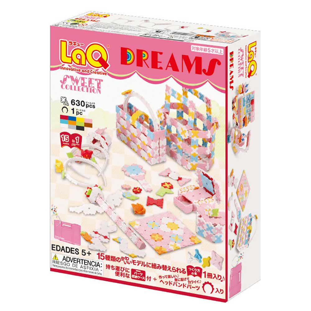 日本LaQ兒童益智拼裝積木玩具(Dreams 夢幻少女｜630片) 副圖