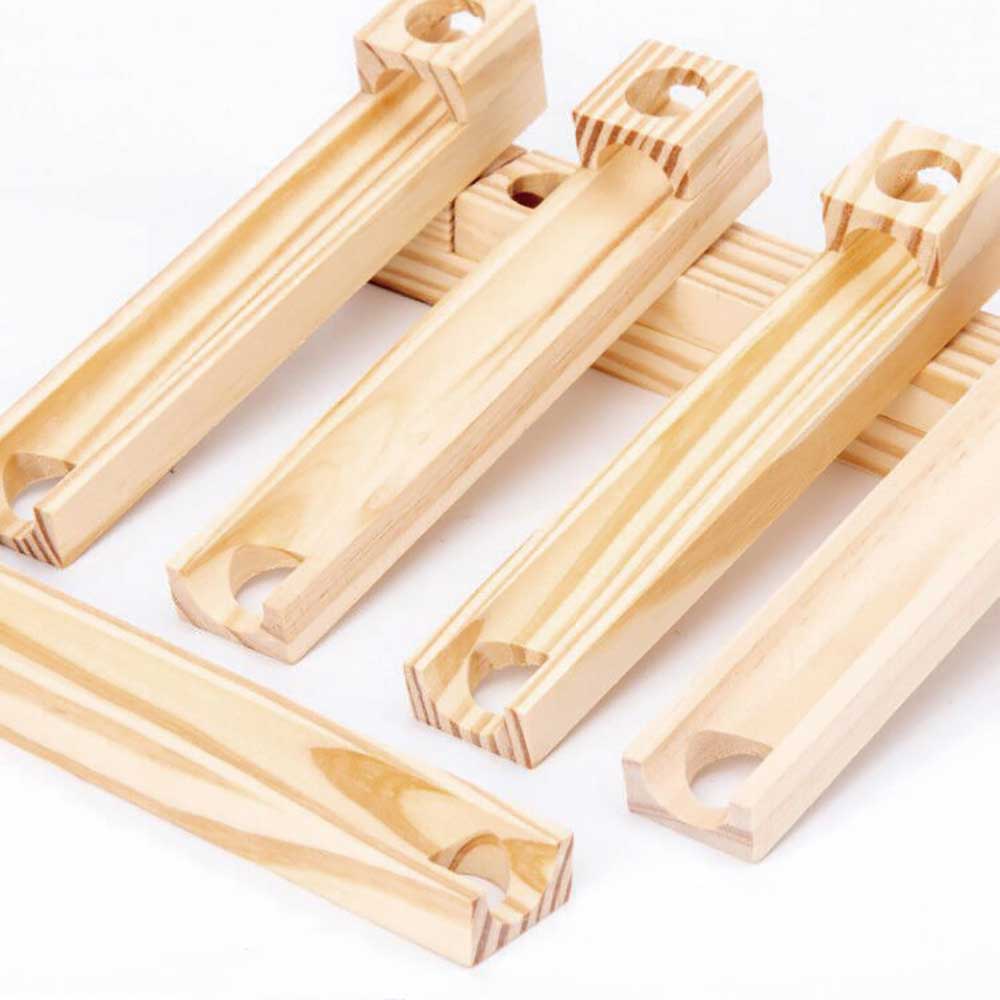 Marble Run 木製軌道滾珠積木玩具 (54塊積木進階套裝)-STEM玩具-Kidrise🧒🏻STEM香港教育玩具｜STEAM科學實驗玩具｜STEM幼兒教育玩具｜啟智早教玩具｜蒙特梭利教具