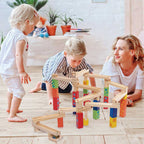 機關版 Marble Run 木製軌道滾珠積木玩具 (100塊積木機關套裝)-STEM玩具-Kidrise🧒🏻STEM香港教育玩具｜STEAM科學實驗玩具｜STEM幼兒教育玩具｜啟智早教玩具｜蒙特梭利教具