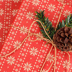 【以每件玩具收費】聖誕送禮包裝服務花紙 (紅色雪花款式)-增值服務-Kidrise🧒🏻STEM香港教育玩具｜STEAM科學實驗玩具｜STEM幼兒教育玩具｜啟智早教玩具｜蒙特梭利教具