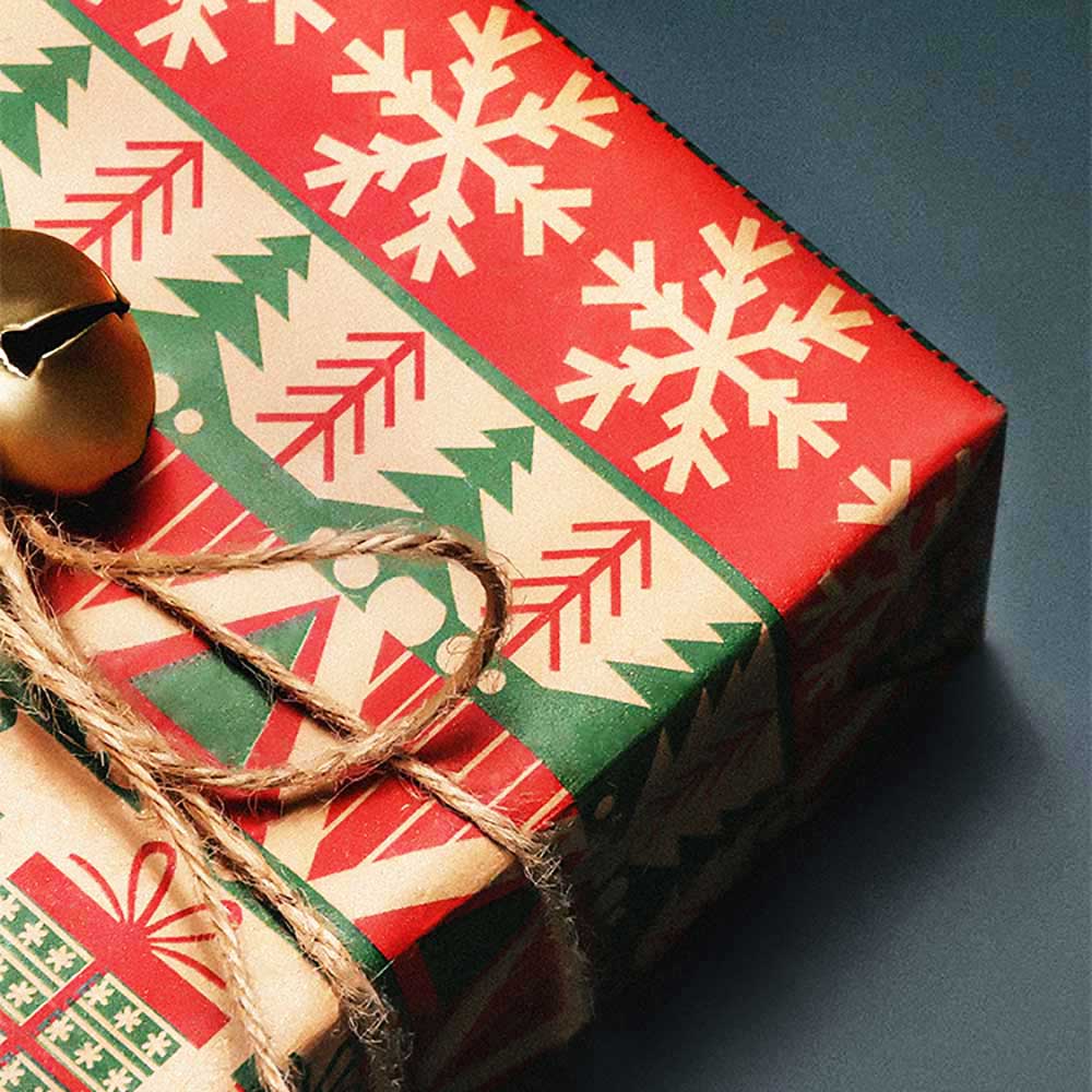 [Charged per toy] Christmas gift wrapping service decals (snowflake gift style) Secondary image