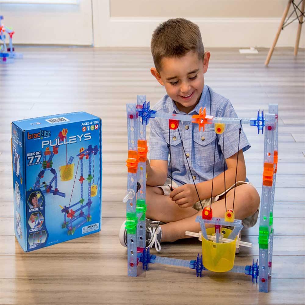Brackitz Pulleys⚙️滑輪積木美國STEM玩具套裝🔫-STEM玩具-Kidrise🧒🏻STEM香港教育玩具｜STEAM科學實驗玩具｜STEM幼兒教育玩具｜啟智早教玩具｜蒙特梭利教具